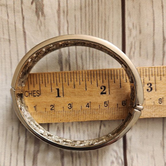 Chateau D"Argent Textile Weave "Hinged" Bracelet + Bonus Matching Earrings - Picture 16 of 16